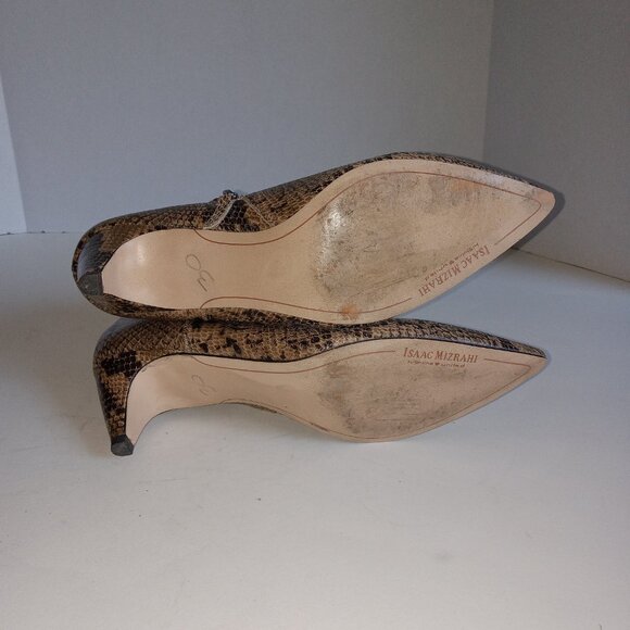 Like new  condition Isaac Mizrahi Snake Print Booties  Size 9.5 - Picture 3 of 3